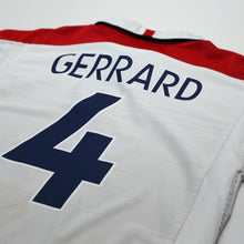 Load image into Gallery viewer, 2003/05 Gerrard #4 England Vintage Umbro Home Football Shirt (M) EURO 200413
