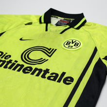 Load image into Gallery viewer, 1996/97 Sammer #6 Borussia Dortmund Vintage Nike Home Football Shirt (L)4
