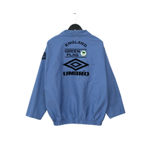 Load image into Gallery viewer, 1998/99 England Vintage Green Flag Umbro Football Training Drill Top (L)1

