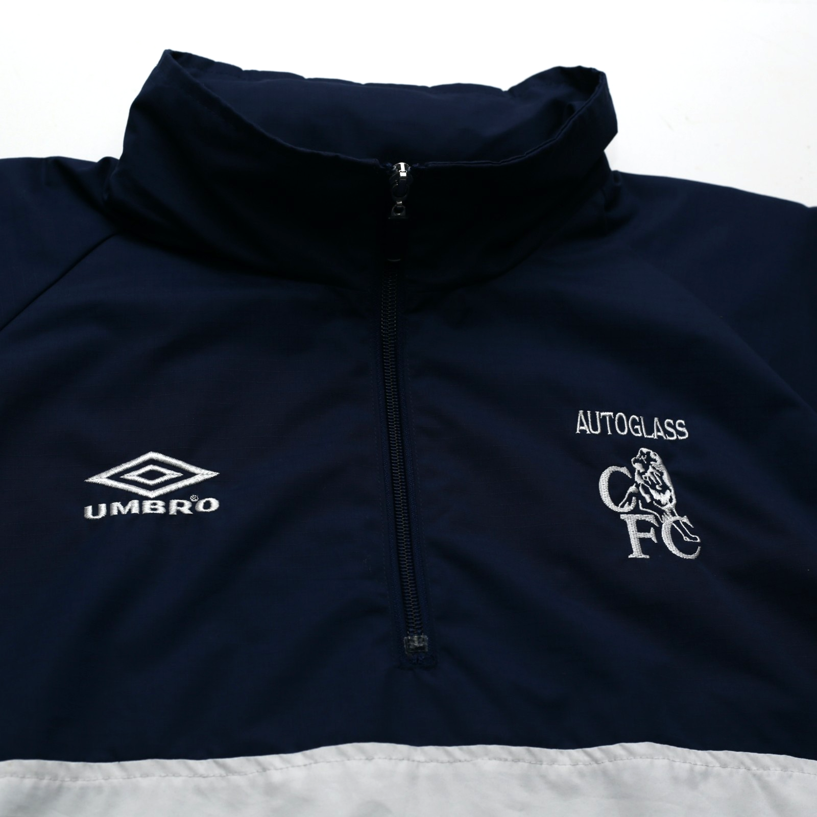 1999/01 Chelsea Vintage Umbro 1/4 Zip Football Training Jacket (L