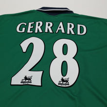 Load image into Gallery viewer, 1999/00 Gerrard #28 Liverpool Vintage Reebok Away Football Shirt (42/44) L9
