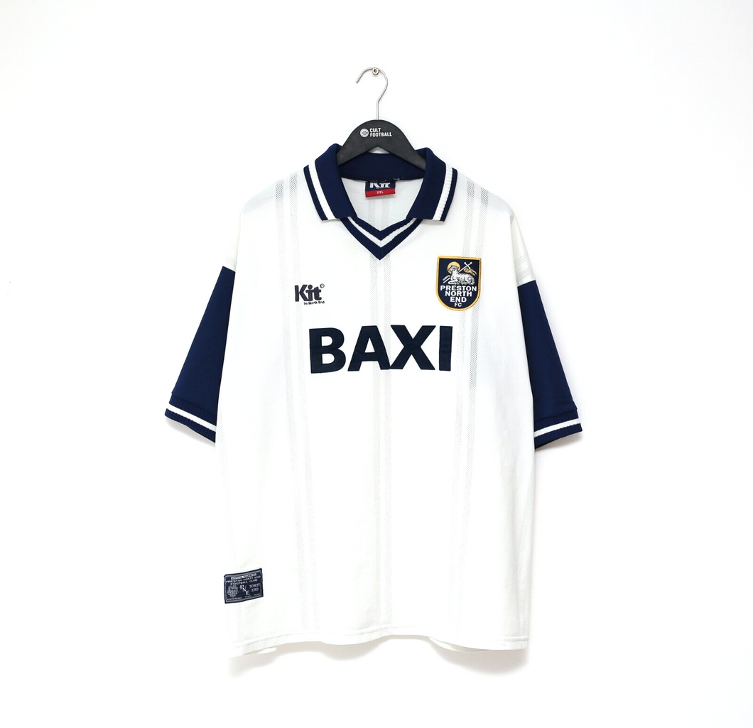 1996/98 PRESTON Vintage KIT By North End Football Home Shirt (XXL)