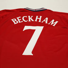 Load image into Gallery viewer, 2002/04 Beckham #7 England Vintage Umbro Away Football Shirt (M) Argentina WC11
