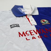 Load image into Gallery viewer, 1992/94 Shearer #9 Blackburn Rovers Vintage Asics Home Football Shirt (L/XL)
