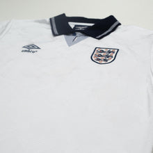 Load image into Gallery viewer, 1990/92 Gascoigne #19 England Retro Umbro Home Football Shirt (L) Italia 90
