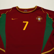 Load image into Gallery viewer, 2002/04 Figo #7 Portugal Vintage Nike Home Football Shirt (S)3
