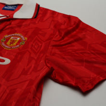 Load image into Gallery viewer, 1992/94 Cantona #7 Manchester United Vintage Umbro Home Football Shirt (L)5
