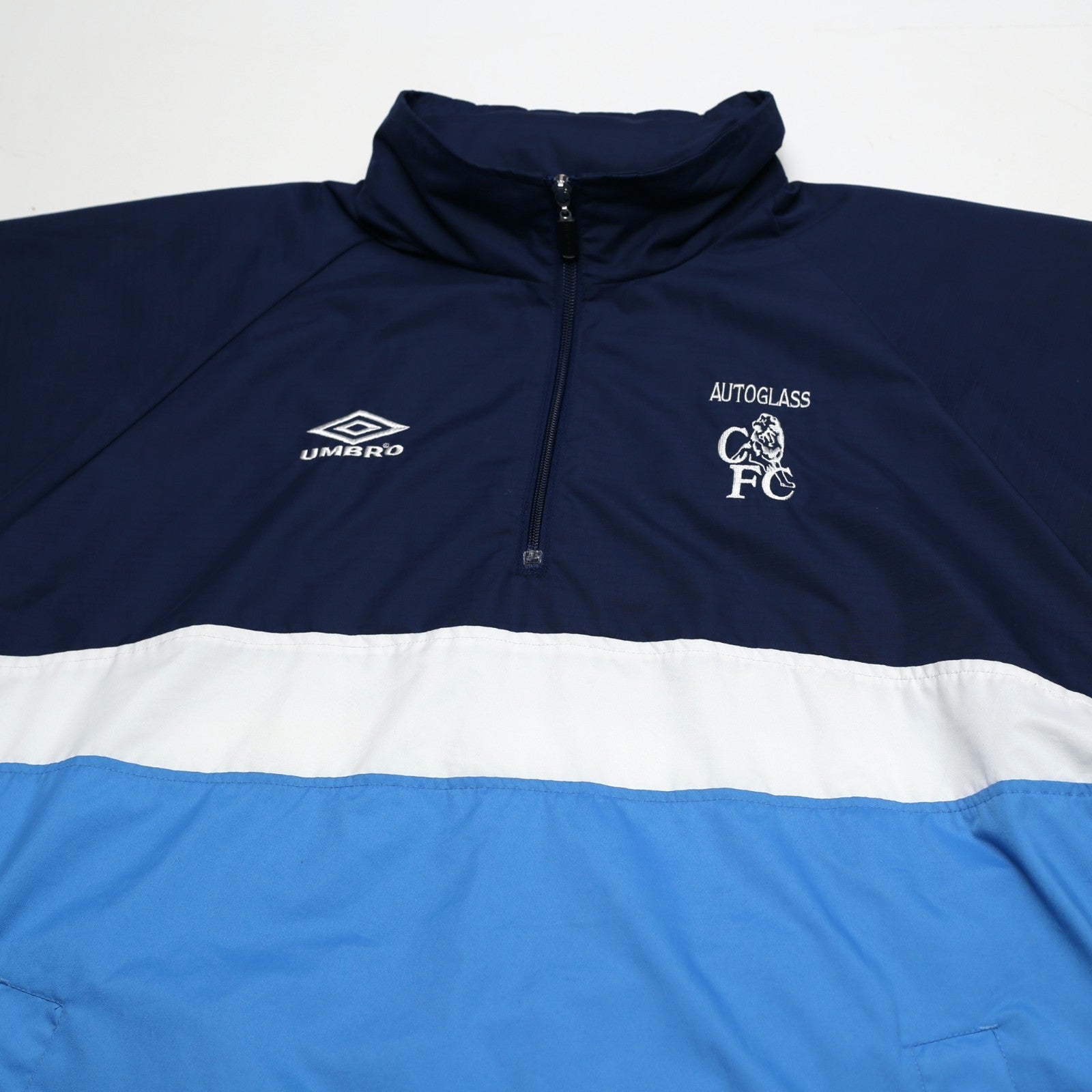 1999/01 Chelsea Vintage Umbro 1/4 Zip Football Training Jacket (L