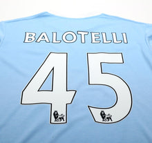 Load image into Gallery viewer, 2010/11 BALOTELLI #45 Manchester City Vintage Umbro Football Shirt (L)
