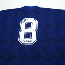 Load image into Gallery viewer, 1995/96 Gascoigne #8 Rangers Vintage adidas Home Football Shirt (L)10
