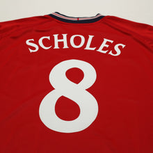 Load image into Gallery viewer, 2002/04 Scholes #8 England Vintage Umbro Away Football Shirt (XXL) Argentina WC10
