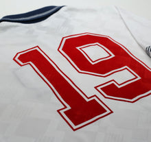 Load image into Gallery viewer, 1990/92 GASCOIGNE #19 England Retro Umbro Home Football Shirt (M) Italia 9015
