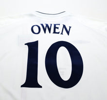 Load image into Gallery viewer, 2001/03 OWEN #10 England Vintage Umbro Home Football Shirt (XL) WC 2002 BRAZIL
