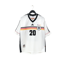 Load image into Gallery viewer, 1998/00 Bierhoff #20 Germany Vintage adidas Home Football Shirt (L) WC 981

