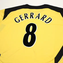 Load image into Gallery viewer, 2004/05 Gerrard #8 Liverpool Vintage Reebok L/S Away Football Shirt (XXL)11

