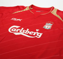 Load image into Gallery viewer, 2005/06 GERRARD #8 Liverpool Vintage Reebok European Home Football Shirt (M)4
