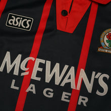 Load image into Gallery viewer, 1994/95 Shearer #9 Blackburn Rovers Vintage ASICS Away Football Shirt (M)6
