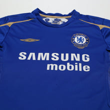 Load image into Gallery viewer, 2005/06 Drogba #15 Chelsea Vintage Umbro Centenary UCL Home Football Shirt (M)3

