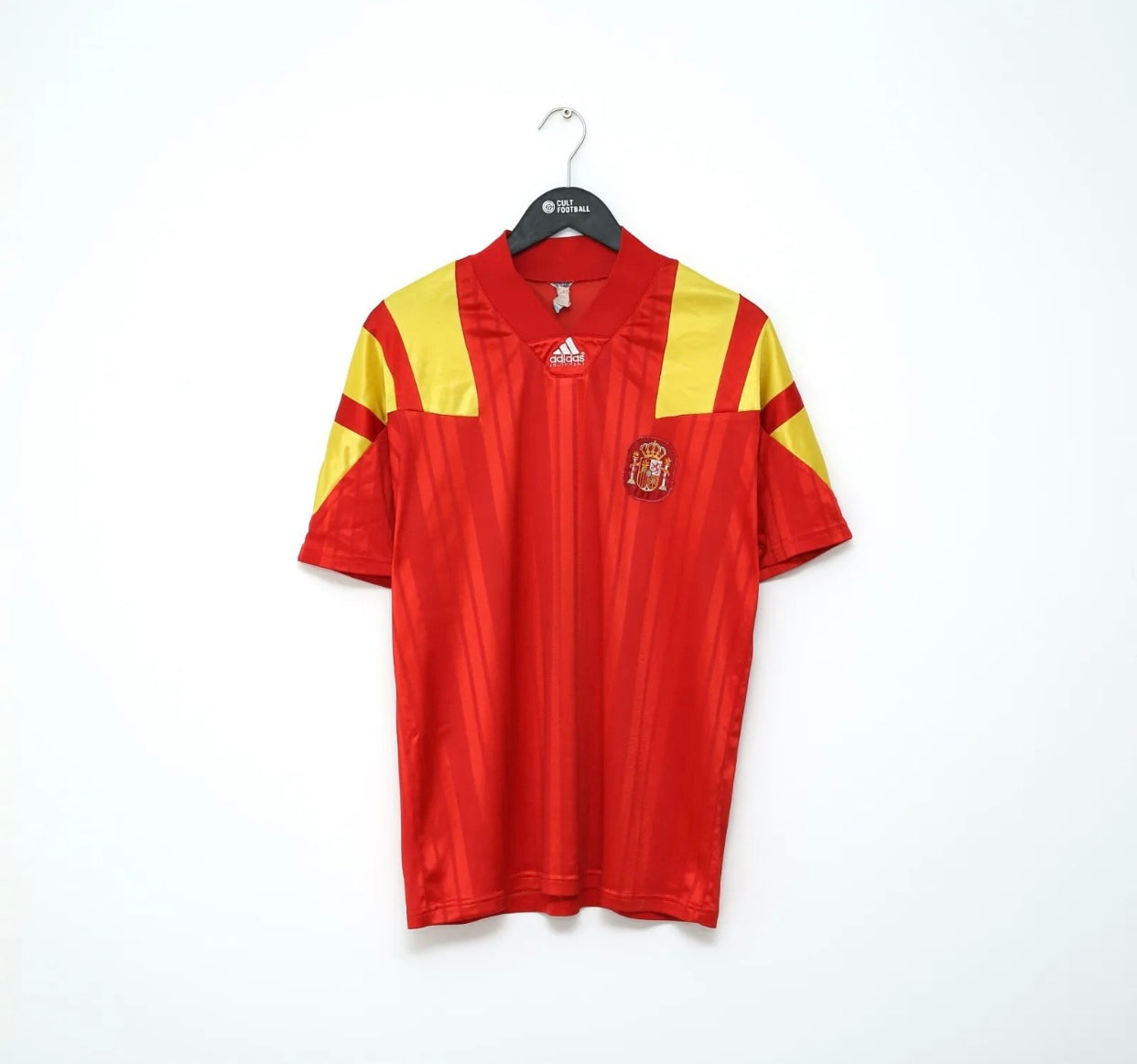 ウェア Spain 1992 93 94 1992/94 SPAIN Vintage adidas Equipment Player Issue Home