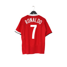 Load image into Gallery viewer, 2004/06 RONALDO #7 Manchester United Vintage Nike UCL Home Football Shirt (M)
