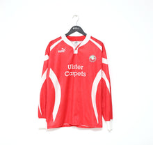 Load image into Gallery viewer, 1997/98 HAYLOCK #9 Portadown Vintage PUMA LS Home Football Shirt (XL) Match Worn
