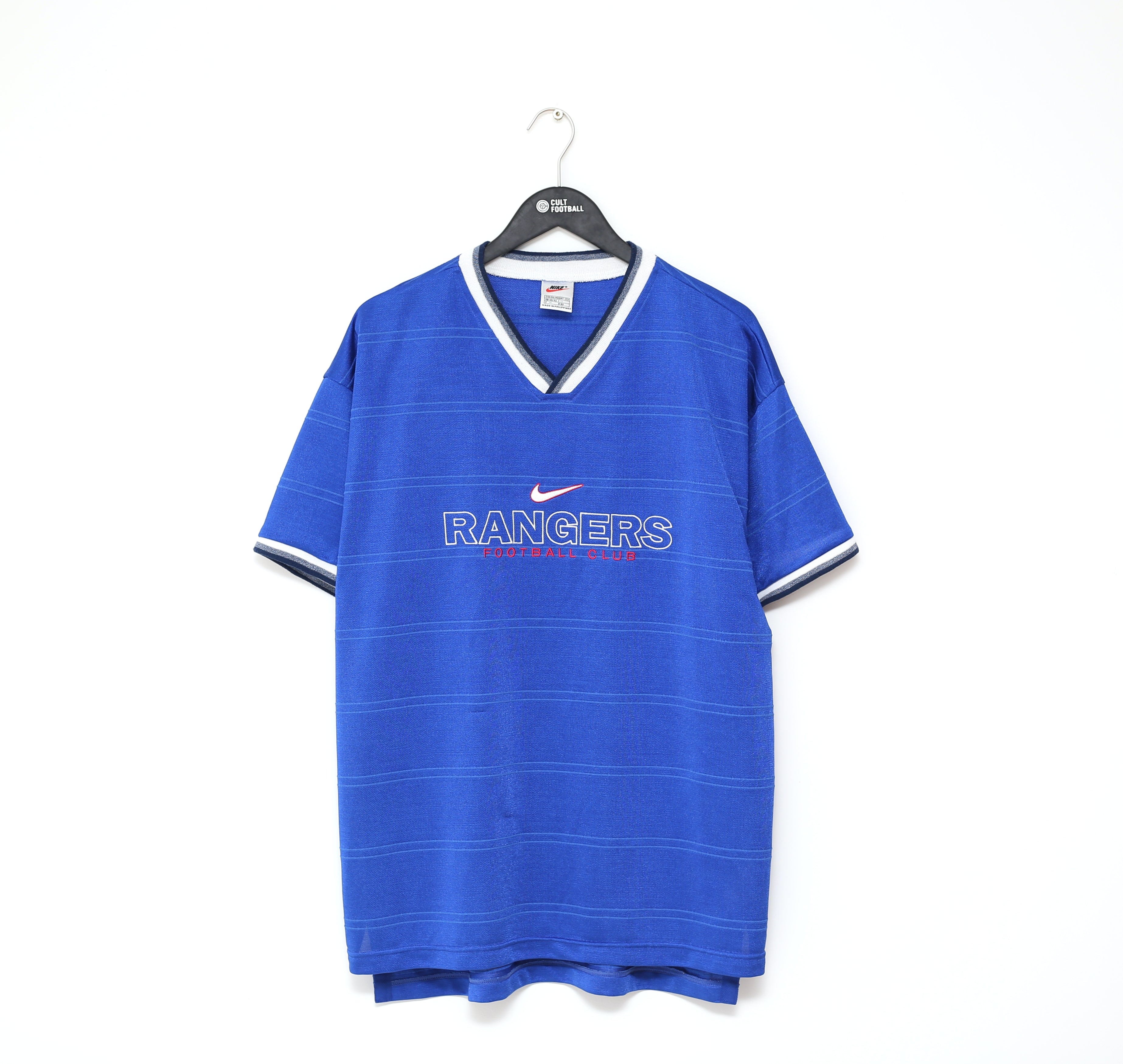 1997 99 RANGERS Vintage Nike Football Leisure Training Shirt XXL