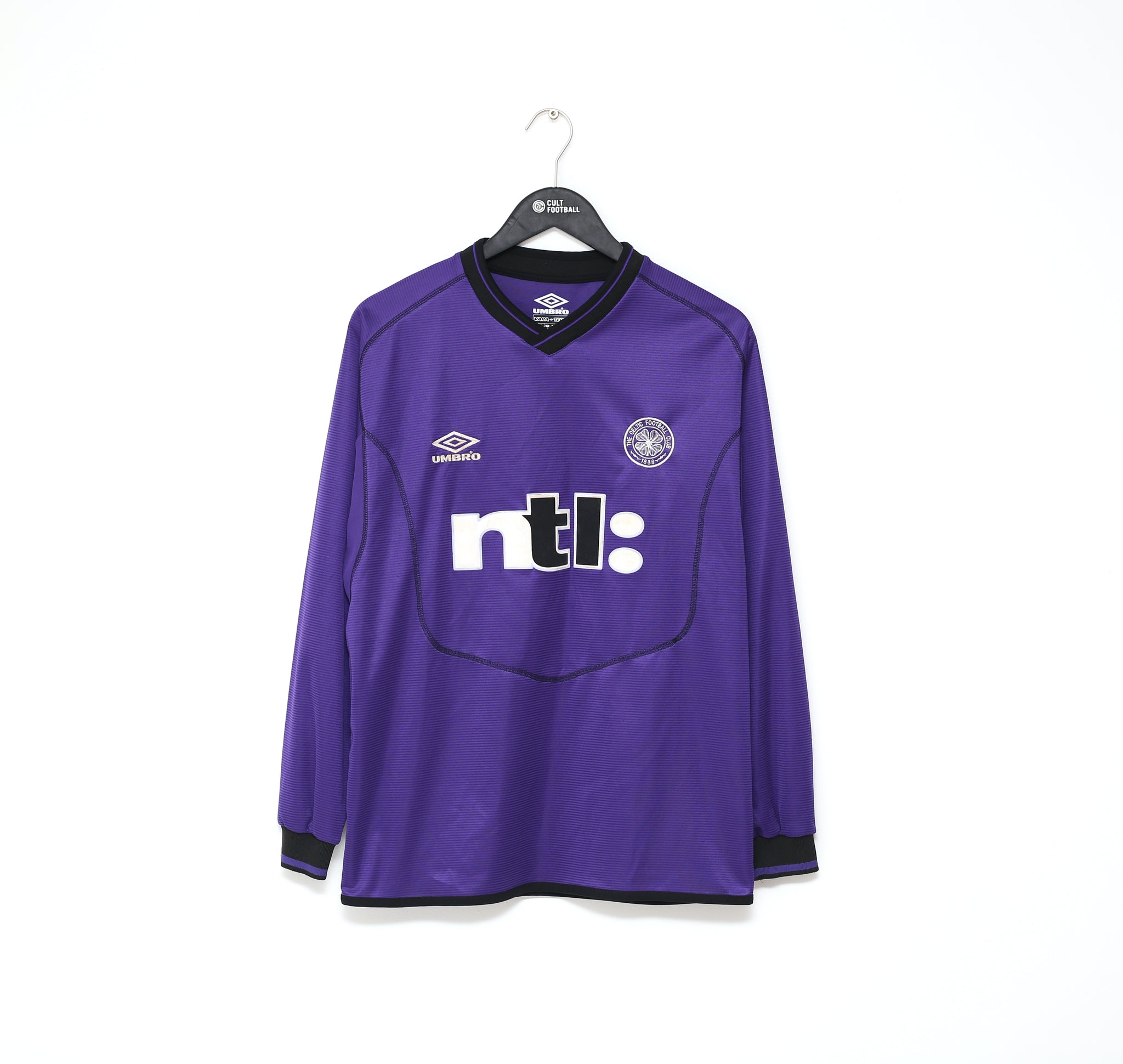 2000/01 CELTIC Vintage Umbro GK Football Shirt Jersey (S) Douglas