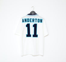 Load image into Gallery viewer, 1995/97 ANDERTON #11 England Vintage Umbro BNWOT Football Shirt (L) Euro 96 SIGNED
