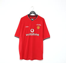 Load image into Gallery viewer, 2000/02 CANTONA #7 Manchester United Vintage Umbro (XL) Ryan Giggs Testimonial Shirt 2001
