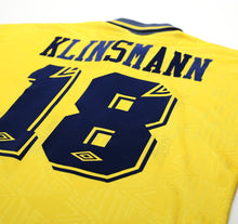 Load image into Gallery viewer, 1991/95 KLINSMANN #18 Tottenham Hotspur Vintage Umbro Away Football Shirt (M)
