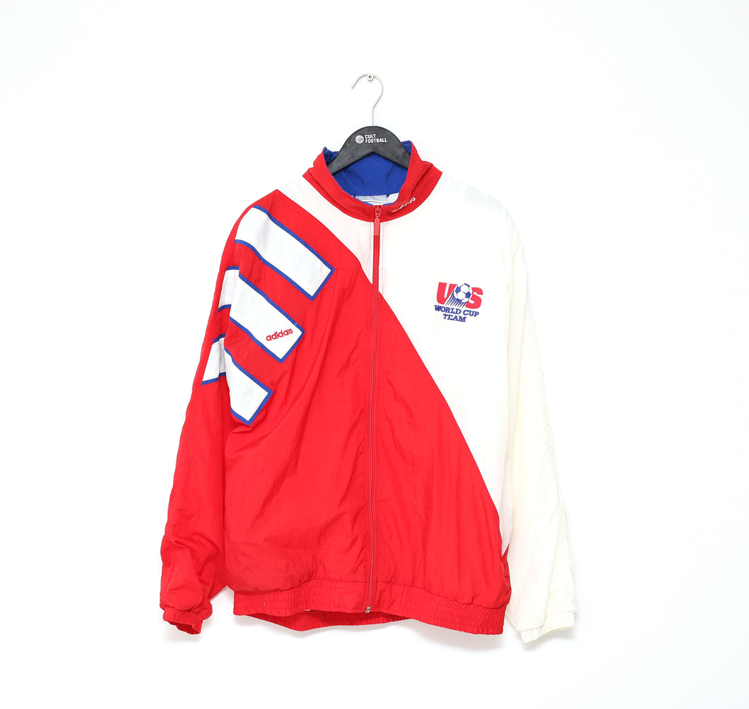 1992 94 USA Vintage adidas Football Soccer Track Top Jacket L