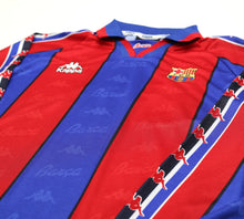 Load image into Gallery viewer, 1995/97 Barcelona Vintage Kappa Long Sleeve Home Football Shirt Jersey (L/XL)
