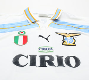 1999/00 SIMEONE #14 Lazio Vintage PUMA Centenary Home Football Shirt (L)