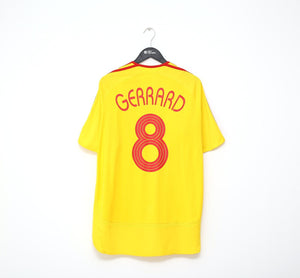 2006/07 GERRARD #8 Liverpool Vintage adidas Away Football Shirt Jersey (XL)