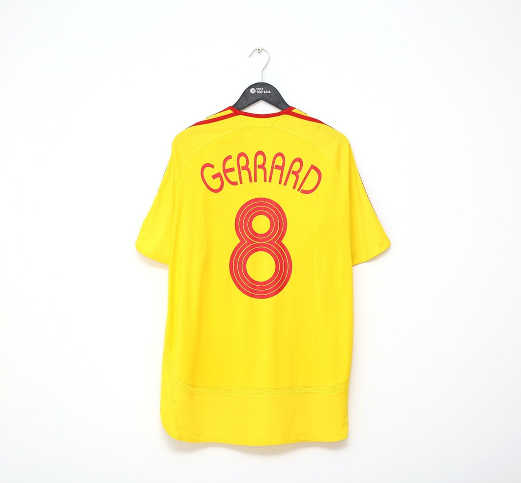 2006/07 GERRARD #8 Liverpool Vintage adidas Away Football Shirt Jersey (XL)