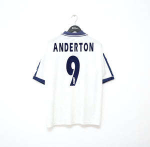 1995/97 ANDERTON #9 Tottenham Hotspur Vintage PONY Home Football Shirt (XL)