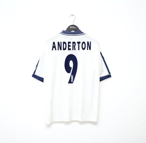 1995/97 ANDERTON #9 Tottenham Hotspur Vintage PONY Home Football Shirt (XL)