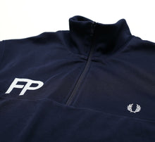 Load image into Gallery viewer, FRED PERRY Men&#39;s 1/4 Zip Navy Track Top Jacket (L)
