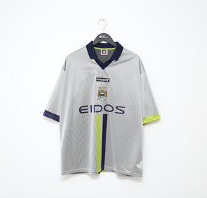 2000/01 HAALAND #15 Manchester City Vintage le coq sportif Football Shirt (XXL)