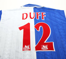 Load image into Gallery viewer, 1998/99 DUFF #12 Blackburn Rovers Vintage Uhlsport Home Football Shirt (S)
