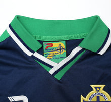 Load image into Gallery viewer, 2000/02 NORTHERN IRELAND Vintage Patrick Away Football Shirt (Y/XS) 32/34
