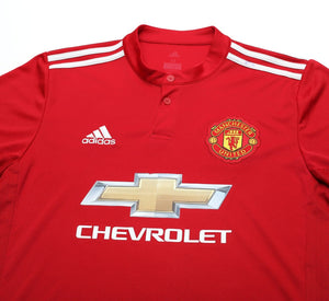 2017/18 MANCHESTER UNITED Vintage adidas Home Football Shirt (M)