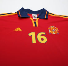Load image into Gallery viewer, 2000/02 MENDIETA #16 Spain Vintage adidas Home Football Shirt (XL) Euro 2000

