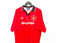 Load image into Gallery viewer, 1994/96 CANTONA #7 Manchester United Vintage Umbro Home Football Shirt (XXL)
