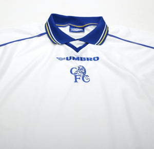 1998/99 CHELSEA Vintage Umbro Player Issue Away Football Shirt (XL)