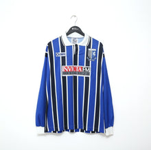 Load image into Gallery viewer, 1995/96 #4 GILLINGHAM Vintage Olympic Home Match Worn/Issued Football Shirt (XL)
