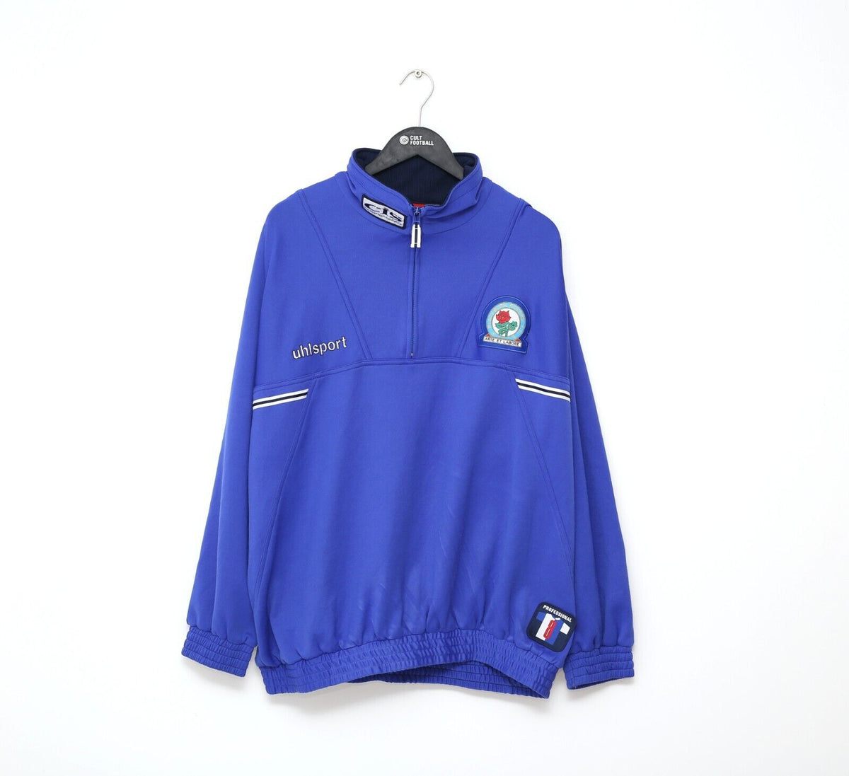 1998/99 BLACKBURN ROVERS Uhlsport Player Issue Football Top (XXL) GALL ...