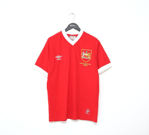 1956/57 Champions MANCHESTER UNITED Retro Umbro Home Football Shirt (S/M)