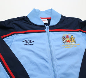 1981 Manchester City Retro Umbro FA Cup Final Walkout Jacket Track Top (S)