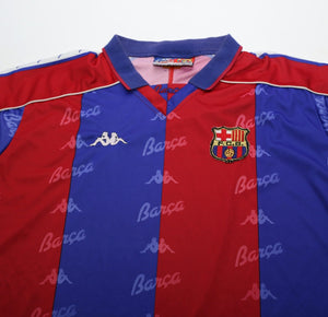 1992/95 BARCELONA Vintage Kappa Home Football Shirt Jersey (L)